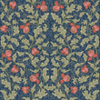 Load image into Gallery viewer, Victorian blue and pink floral Chinoiserie fabric peel and stick wallpaper

