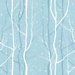 Load image into Gallery viewer, Farmhouse cottage winter forest fabric peel and stick wallpaper
