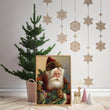 Load image into Gallery viewer, Vintage Christmas Santa artwork painting
