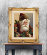 Load image into Gallery viewer, Vintage Christmas Santa artwork painting
