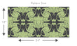 Load image into Gallery viewer, Antique Victorian geometric blue and green fabric peel and stick wallpaper
