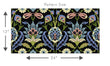 Load image into Gallery viewer, Victorian antique dark floral fabric peel and stick wallpaper pattern size graphic
