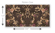 Load image into Gallery viewer, Victorian baroque floral ornate peel and stick wallpaper size chart
