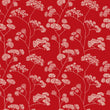 Load image into Gallery viewer, Red antique Victorian floral fabric peel and stick wallpaper sample
