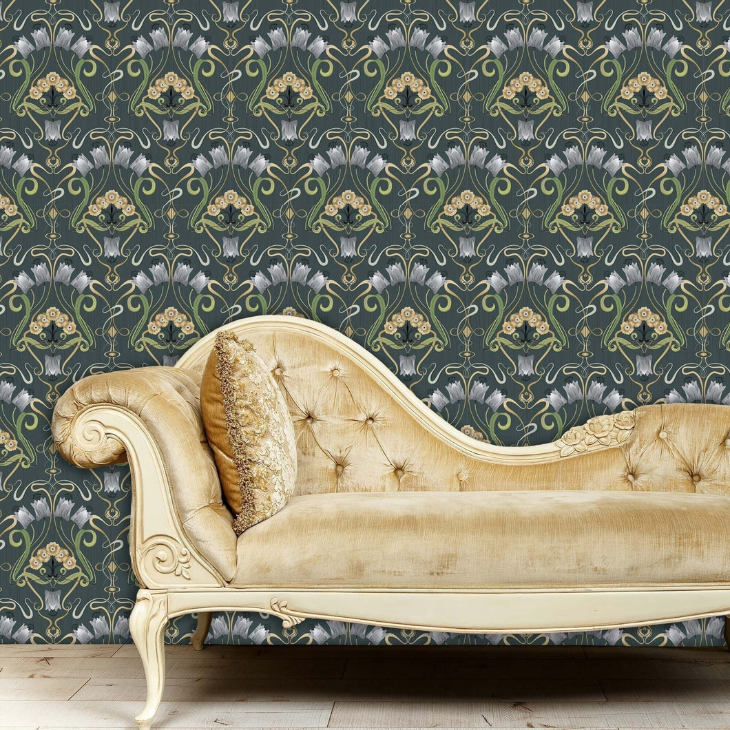 Angelina Avenue Victorian Floral Wallpaper