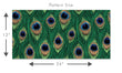 Load image into Gallery viewer, Victorian gothic Art Deco peacock fabric peel and stick wallpaper pattern size graphic
