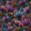 Load image into Gallery viewer, Dark gothic moody floral fabric peel and stick wallpaper sample
