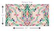 Load image into Gallery viewer, Victorian antique pink floral damask fabric peel and stick wallpaper pattern size
