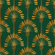 Load image into Gallery viewer, Gold and green antique Art Deco fabric peel and stick wallpaper sample
