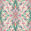 Load image into Gallery viewer, Victorian antique pink floral damask fabric peel and stick wallpaper sample
