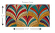 Load image into Gallery viewer, Colorful vintage Art Deco geometric fabric peel and stick wallpaper pattern size graphic
