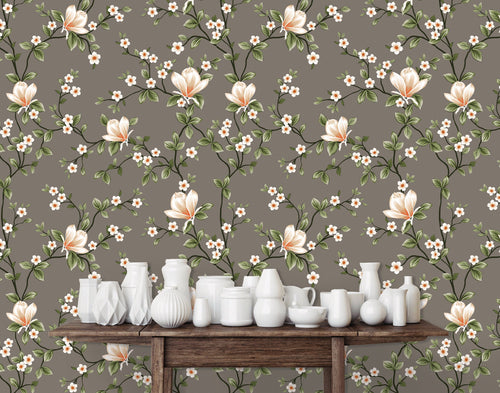 Katewell Place Victorian Floral Peel and Stick Wallpaper