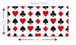 Load image into Gallery viewer, Black and red deck of cards eclectic fabric peel and stick wallpaper pattern size graphic
