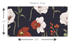 Load image into Gallery viewer, Victorian antique dark floral fabric peel and stick wallpaper pattern size graphic
