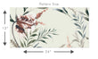 Load image into Gallery viewer, Purple lavender antique vintage cottage botanical fabric peel and stick wallpaper pattern size graphic
