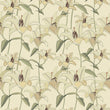 Load image into Gallery viewer, Farmhouse cottage botanical floral fabric peel and stick wallpaper sample
