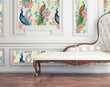 Load image into Gallery viewer, Aberdalgie Gardens Botanical Peacock Chinoiserie Peel and Stick Wallpaper
