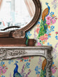 Load image into Gallery viewer, Aberdalgie Gardens Botanical Peacock Chinoiserie Peel and Stick Wallpaper
