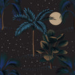 Load image into Gallery viewer, Dark tropical peel and stick wallpaper design sampe
