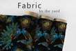 Load image into Gallery viewer, Chinoiserie Fabric, Victorian Material, Botanical Textiles, Peacock Design, Gothic Cloth, Fantasy Fabric, Moody Pattern, Fabric By The Yard
