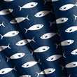 Load image into Gallery viewer, Nautical Fabric, Beach House Material, Lake House Decor, Coastal Design, Tropical Pattern, Fish Textiles, Fabric By the Yard

