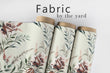 Load image into Gallery viewer, Farmhouse Fabric, Botanical Material, Floral Textiles, French Country Design, Vintage Cloth, Cottage Pattern, Fabric By The Yard
