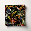 Load image into Gallery viewer, Retro Fabric, Palm Material, Toucan Textiles, Tropical Design, Botanical Cloth, Vintage Fabric, Coastal Pattern, Fabric By The Yard
