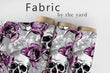 Load image into Gallery viewer, Skeleton Fabric, Skull Mermaid Material, Gothic Textiles, Goth Design, Halloween Cloth, Maximalist Fabric, Dark Pattern, Fabric By The Yard
