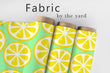 Load image into Gallery viewer, Lemon Fabric, Citrus Fruit Material, Summer Textiles, Food Design, Vintage Cloth, Retro Fabric, 60s Kitchen Pattern, Fabric By The Yard
