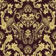 Load image into Gallery viewer, Victorian Fabric, Ornate Material, Dark Damask Design, Vintage Floral Pattern, Traditional Cloth, Elegant Textiles, Fabric By the Yard
