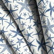 Load image into Gallery viewer, Starfish Fabric, Nautical Material, Beach House Textiles, Tropical Design, Seaside Fabric, Upholstery Material, Fabric by The Yard

