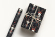Load image into Gallery viewer, Victorian Gothic Christmas Wrapping Paper, Goth Gift Wrap, Holiday Wrapping Paper, Skeleton Wrapping Paper, Premium Gift Wrap
