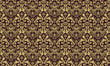 Load image into Gallery viewer, Victorian Fabric, Ornate Material, Dark Damask Design, Vintage Floral Pattern, Traditional Cloth, Elegant Textiles, Fabric By the Yard
