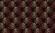 Load image into Gallery viewer, Gothic Fabric, Skull Material, Dark Moody Textiles, Goth Design, Halloween Cloth, Maximalist Fabric, Bones Pattern, Fabric By The Yard
