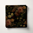 Load image into Gallery viewer, Victorian Fabric, Floral Material, Moody Textiles, Roses Design, Flower Cloth, Vintage Fabric, Gothic Pattern, Fabric By The Yard
