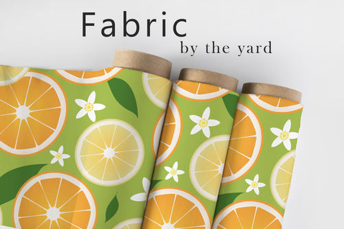 Lemon Fabric, Citrus Fruit Material, Summer Textiles, Food Design, Vintage Cloth, Retro Fabric, 60s Kitchen Pattern, Fabric By The Yard