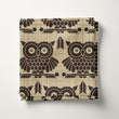 Load image into Gallery viewer, Owl Fabric, Forest Animals Material, Lodge Design, Woodland Pattern, Farmhouse Cloth, Country Cabin Textiles, Fabric By the Yard
