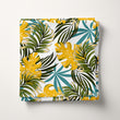 Load image into Gallery viewer, Tropical Fabric, Palm Material, Fern Textiles, Coastal Design, Botanical Cloth, Beach House Fabric, Vintage Pattern, Fabric By The Yard
