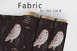 Load image into Gallery viewer, Owl Fabric, Forest Animals Material, Lodge Design, Woodland Pattern, Farmhouse Cloth, Country Cabin Textiles, Fabric By the Yard
