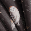 Load image into Gallery viewer, Owl Fabric, Forest Animals Material, Lodge Design, Woodland Pattern, Farmhouse Cloth, Country Cabin Textiles, Fabric By the Yard
