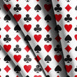 Load image into Gallery viewer, Deck of Cards Fabric, Eclectic Material, Gambling Textiles, Maximalist Design, Hearts and Clubs Cloth, Game Room Fabric, Fabric By The Yard
