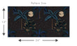 Load image into Gallery viewer, Celestial Fabric, Ethereal Material, Tropical Moon Textiles, Astronomy Design, Palm Trees, Astrology, Fantasy Fabric, Fabric By The Yard
