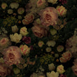 Load image into Gallery viewer, Victorian Fabric, Floral Material, Moody Textiles, Roses Design, Flower Cloth, Vintage Fabric, Gothic Pattern, Fabric By The Yard
