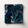 Load image into Gallery viewer, Tropical Fabric, Palm Material, Peacock Textiles, Botanical Design, Floral Cloth, Vintage Fabric, Coastal Pattern, Fabric By The Yard
