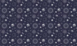 Load image into Gallery viewer, Celestial Fabric, Ethereal Material, Moon dan stars Textiles, Astronomy Design, Moody Astrology Cloth, Fantasy Fabric, Fabric By The Yard
