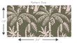 Load image into Gallery viewer, Palm Tree Wallpaper, Tropical Wallpaper, Green Vintage Wallpaper, Coastal Wallpaper, Palm Leaves Beach Wallpaper, Peel &amp; Stick Wallpaper
