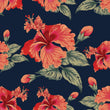 Load image into Gallery viewer, Hibiscus Floral Wallpaper, Moody Flower Wallpaper, Dark Garden Wallpaper, Modern Cottage Wallpaper, Peel &amp; Stick Wallpaper
