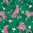 Load image into Gallery viewer, Cheetah Wallpaper, Jungle Wallpaper, Eclectic Wallpaper, Bold Vintage Wallpaper, Maximalist Wallpaper, Peel &amp; Stick Wallpaper
