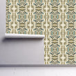 Load image into Gallery viewer, Victorian Wallpaper, Floral Wallpaper, Flower Wallpaper, Vintage Cottage Wallpaper, Modern Farmhouse Wallpaper, Peel &amp; Stick Wallpaper
