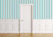 Load image into Gallery viewer, Teal Striped Wallpaper, Cabana Blue Wallpaper, Large Stripes Wallpaper, Coastal Wallpaper, Nautical Wallpaper, Peel &amp; Stick Wallpaper
